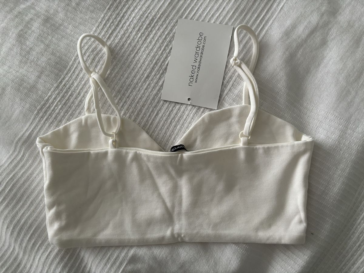 Tops: Bralette weiss von Naked Wardrobe – Neu und originalverpackt aus Winkel von Zimtguetzli 1