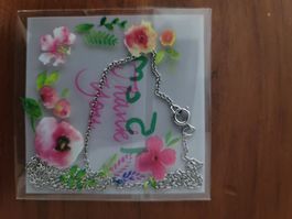 Halskette silberfarben 45 cm, Collier argent, silver chaine