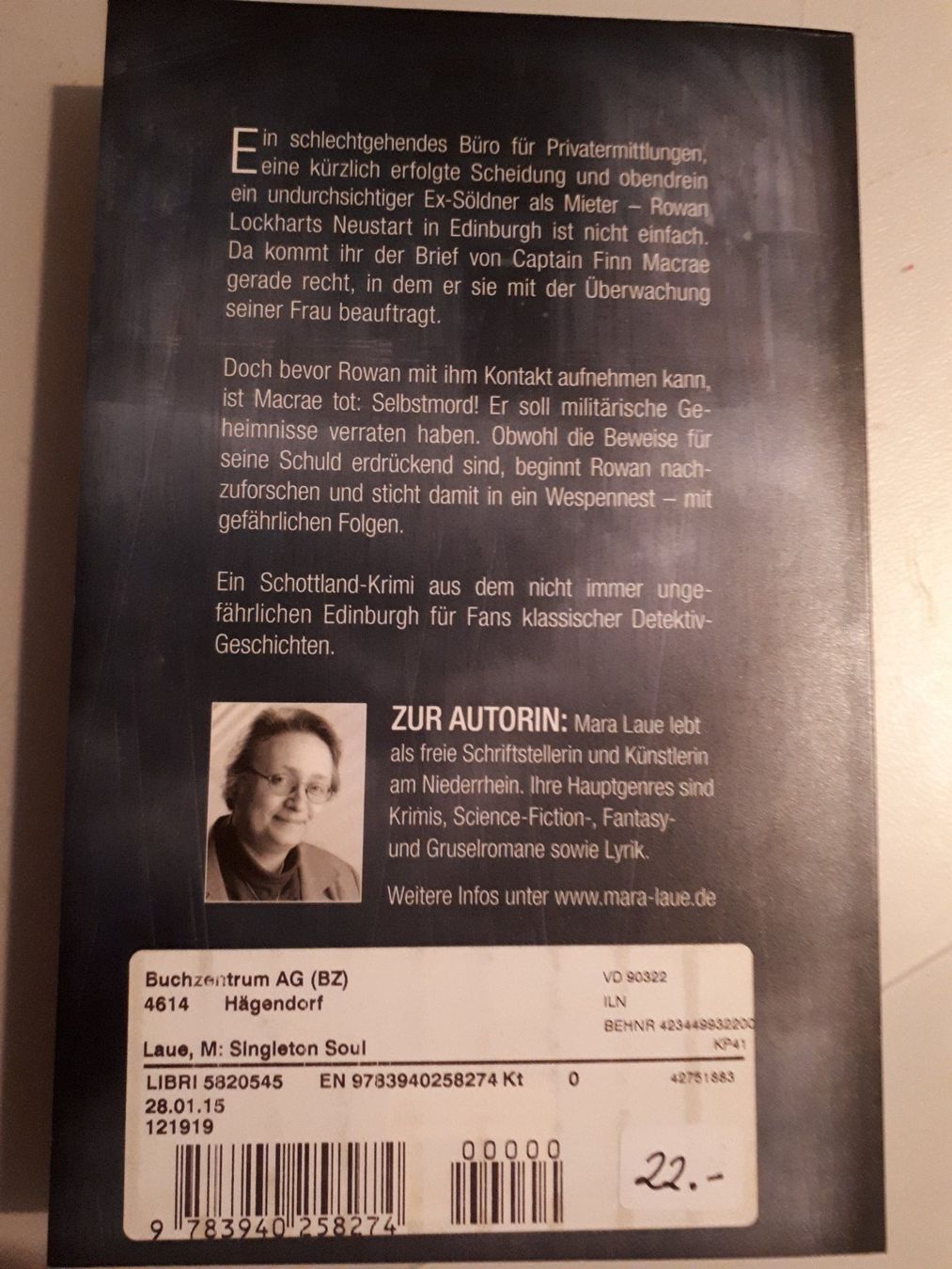 Libri: Singleton Soul: Ein Edinburgh-Krimi Taschenbuch – Nuovo (secondo la descrizione) da Seewen SZ venduto da SuperpumaDisplayTeam 1