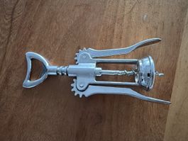 Antiker Flaschenöffner Korkenzieher Metall Weinöffner Heirlo