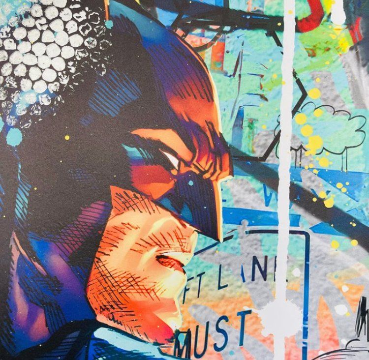 Gemälde: New Popart Mixed Media 100 x 80 Batman – Neu (gemäss Beschreibung) aus Zumikon von nubyan 1