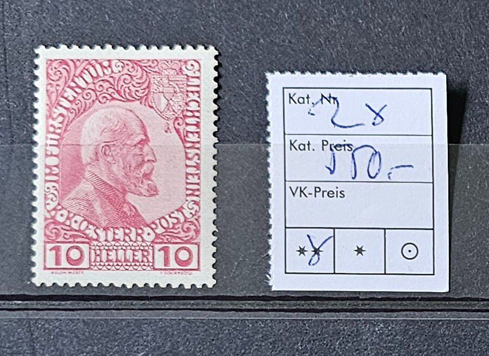 Tutti i francobolli: FL 2X ! POSTFRISCH ! KAT 550.-- ! – Nuovo (secondo la descrizione) da Rombach venduto da Kunstmarkart