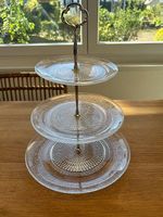 Etagere 3-stöckig aus Glas