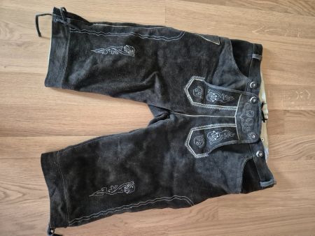 Trachtenlederhose kurz dunkelbraun Herren