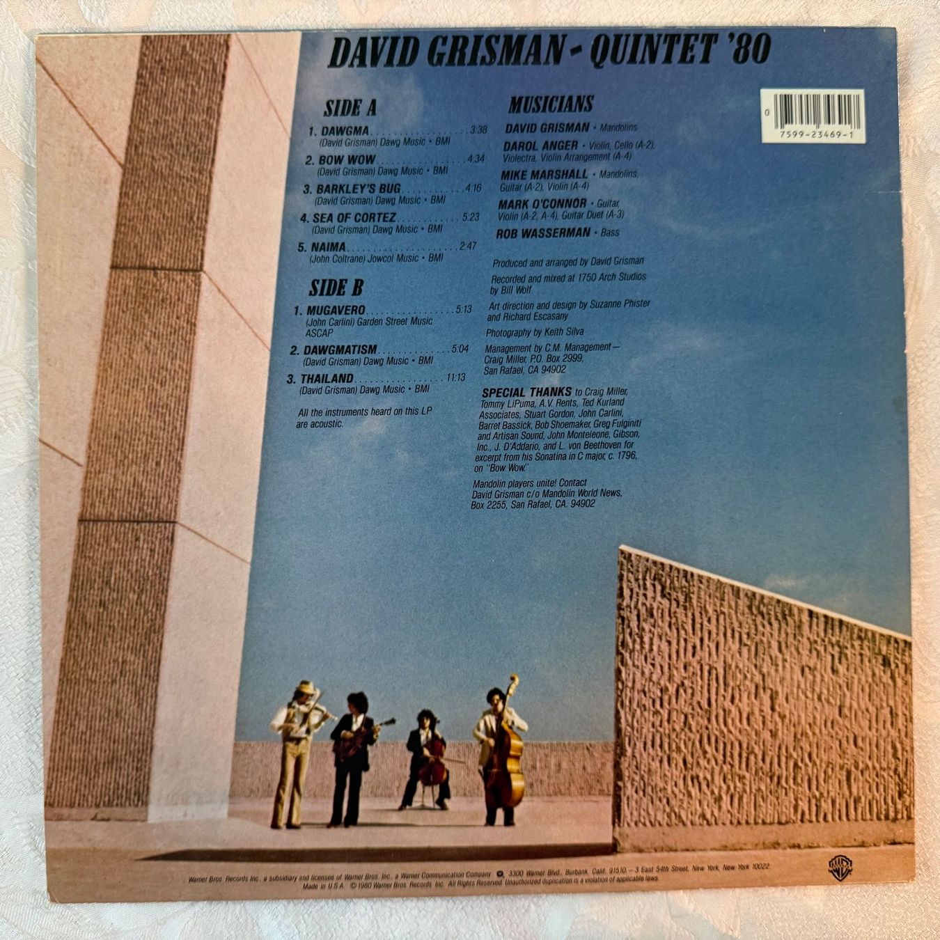 Dischi in vinile: DAVID GRISMAN - QUINTETT`80 – Usato da Zürich venduto da fehlton 1