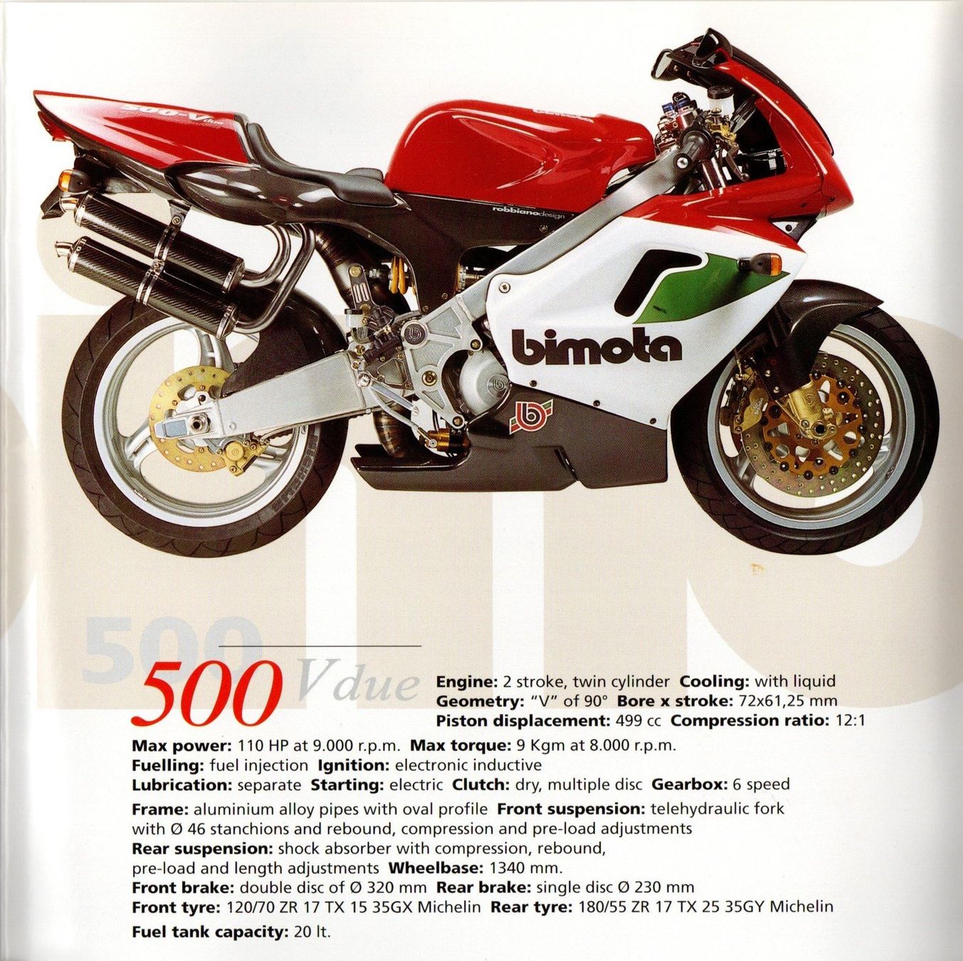 Bimota Strasse: Bimota Modellprogramm - Original-Faltprospekt 1997 – Neu (gemäss Beschreibung) aus Malans GR von Chueche427 2