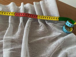 2 Vorhänge grau (ohne Gleiter) ca. B.75cm / L. 247cm