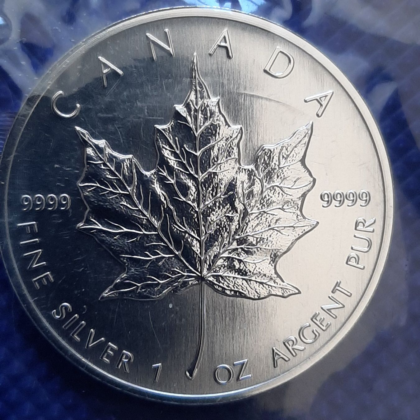 Tutti le monete: Canada Maple Leaf 1993 1 oz Silver – Nuovo e nell'imballaggio originale da Carouge GE venduto da cecob0909