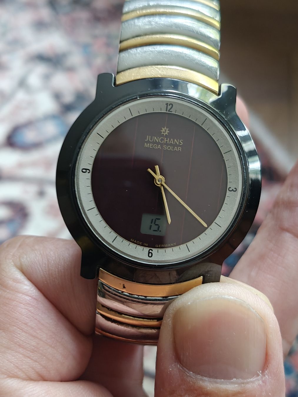Junghans Uhren: Junghans Mega Solar Vintage 90er – Gebraucht aus Bern von Churchfield