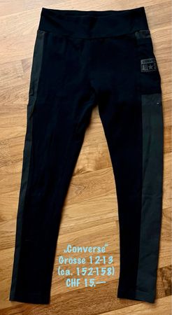 Coole Converse Leggings, Gr. 152/158, guter Zustand!