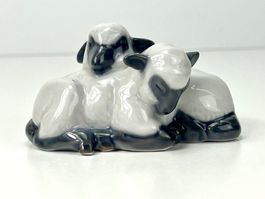 Porzellanfigur Schweigen der Lämmer ROYAL COPENHAGEN 1980-84