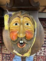 Holzmaske datiert Dezember 1990