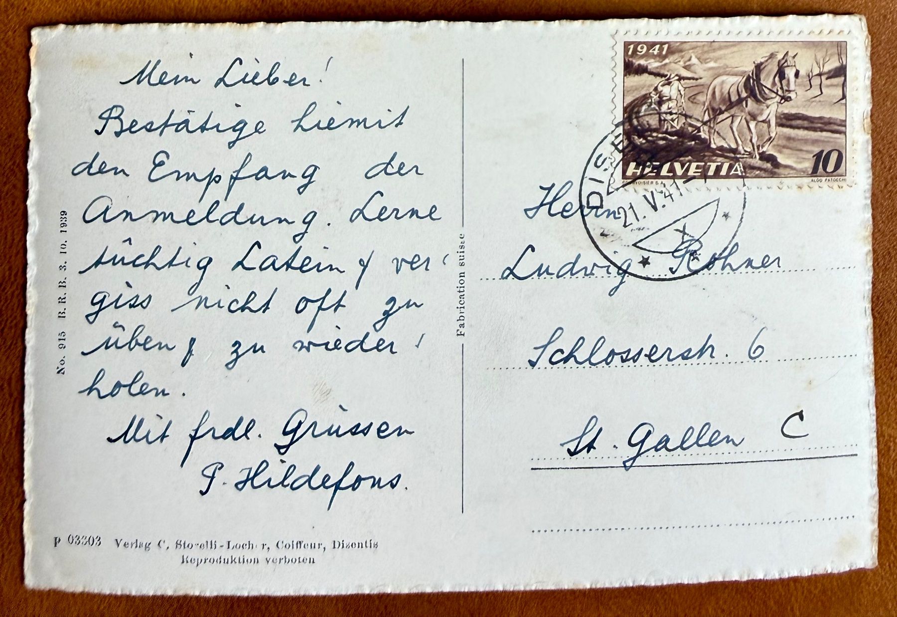 Cartoline postali: Disentis - Panorama 1941 – Usato da Lutry venduto da Ediego 1