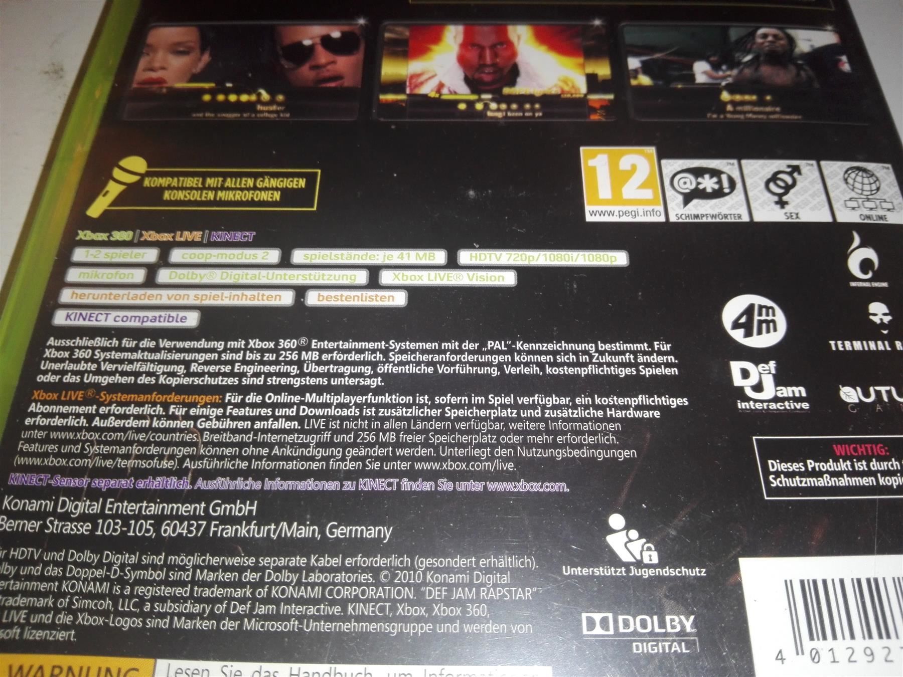 Microsoft Giochi: Def Jam Rapstar     (XBox-360) – Usato da St.Gallen venduto da elk2022 4