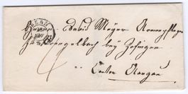 BERN 1843 - kleiner Zweikreisstempel auf Vorphila Falthülle