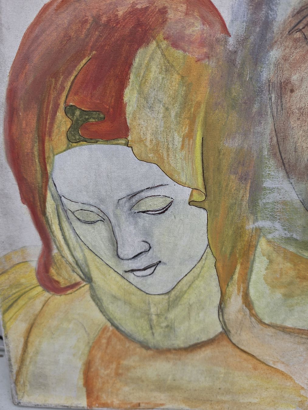 Gemälde: Gemälde, Portrait, , schöne Farben, Herbstdeko. – Gebraucht aus Mettlen von elios0888 1