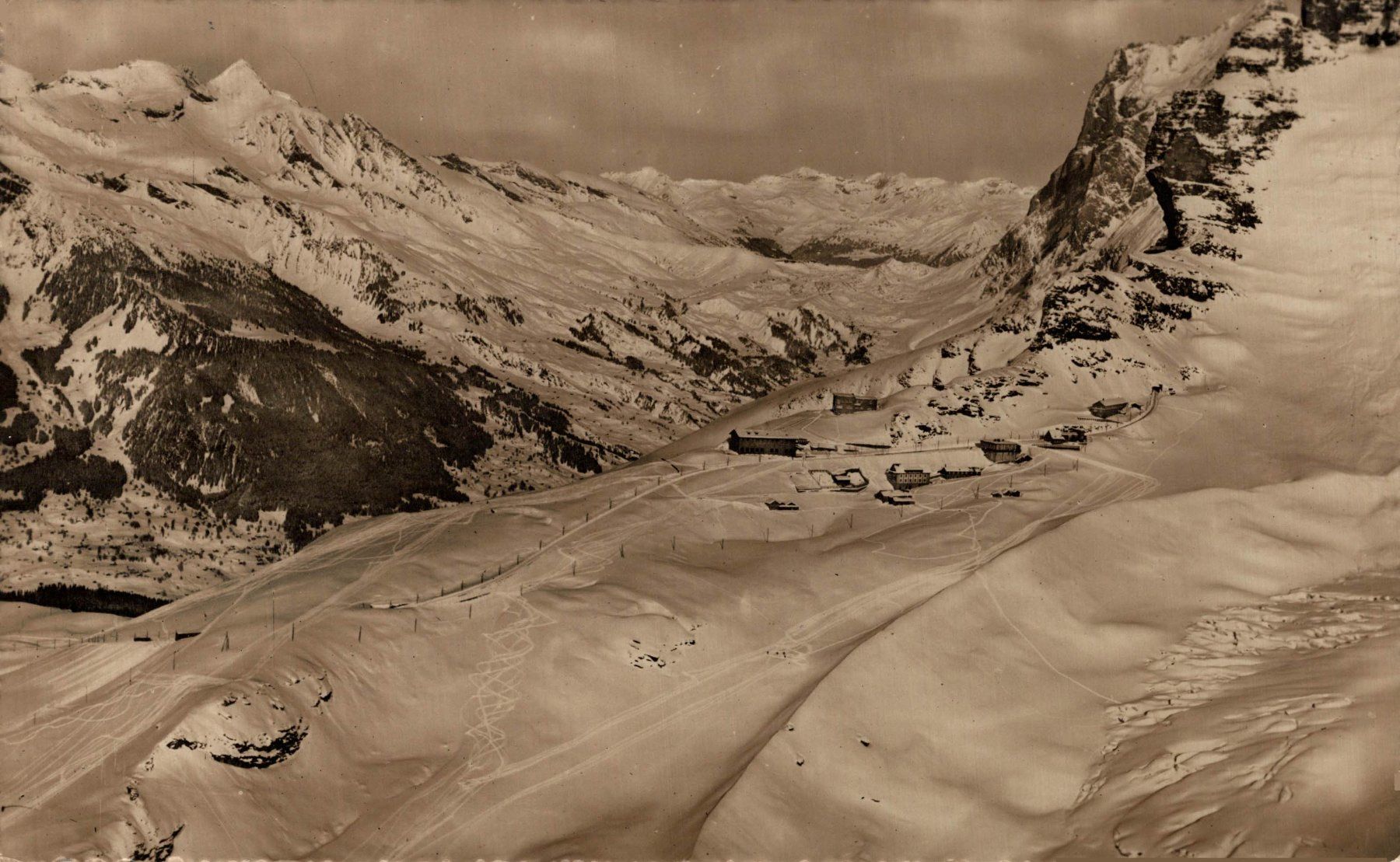 Ansichtskarten: Fliegeraufnahme Eigergletscher – Gebraucht aus Bronschhofen von Astore