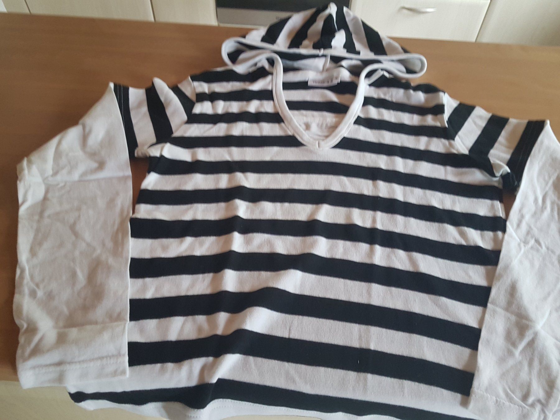 C&A Maglioni & Felpe: Pull marinière avec capuchon taille M marque C&A 100% coton – Usato da Villiers venduto da san_jn5w