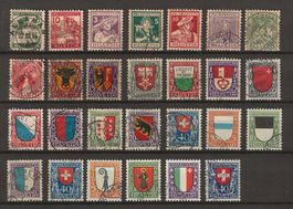 Pro Juventute Ausgaben ab 1915 - 1923 : KP 680.--