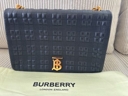 BURBERRY LOLA TB XL SCHWARZ LEDER
