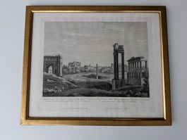 Antike Veduto Kupferstich 1824
