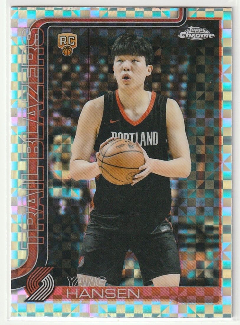 Topps Carte collezionabili: 2025 Topps Chrome Basketball Yang Hansen Refractor – Nuovo (secondo la descrizione) da Biel/Bienne venduto da historian-198