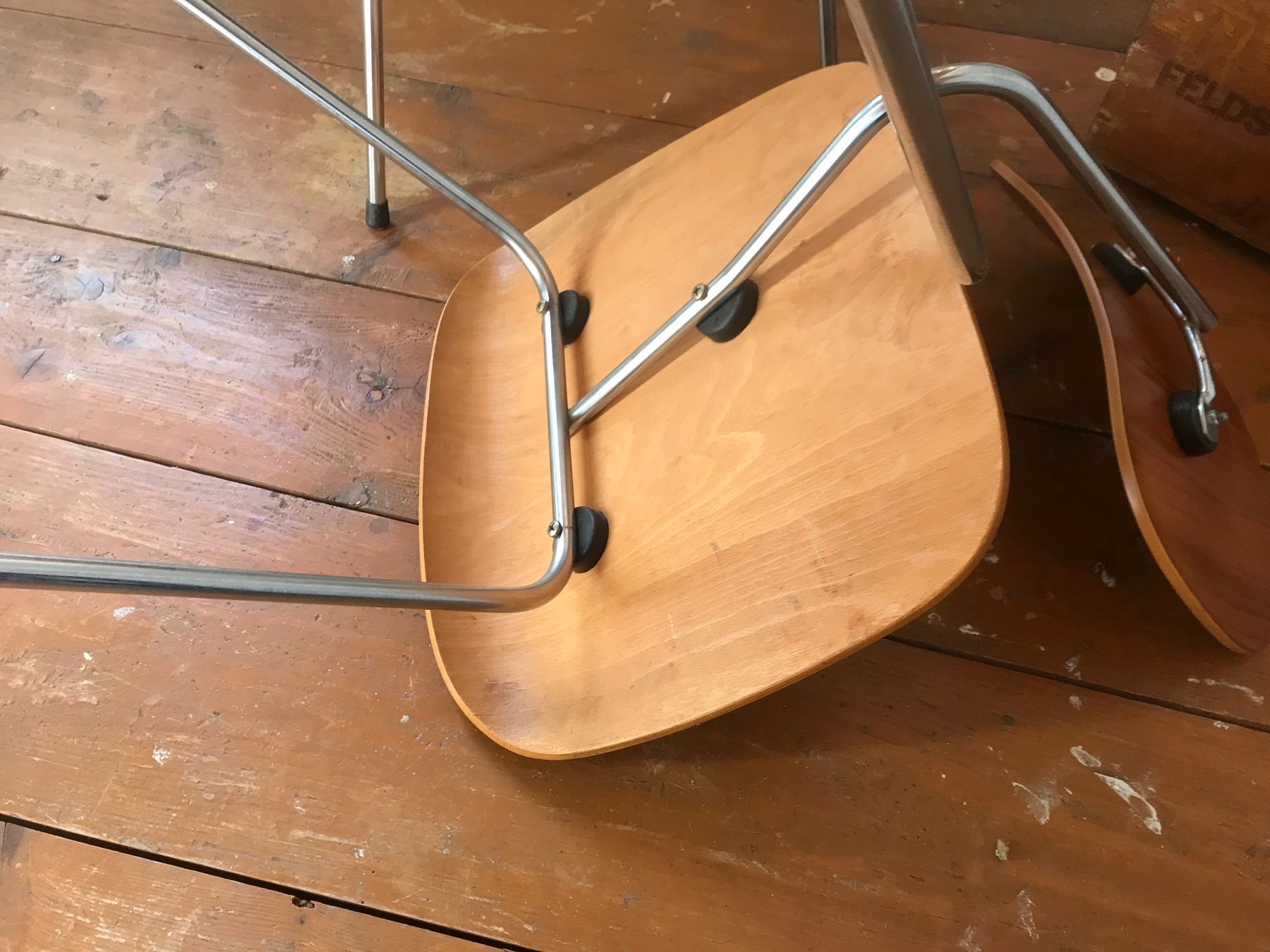 Herman Miller Sedie: Labeled Early DCM Sessel von Herman Miller – Usato da Seewen SO venduto da Nordic-Old-Fashion 6