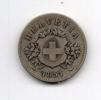(1057) Schweiz, 20 Rappen, 1851, ss-vz