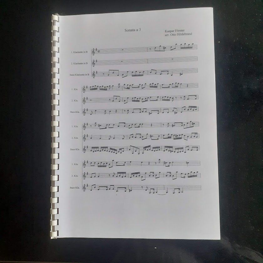 Strumenti musicali: Klarinettentrio-Noten: Förster, Sonata a 3, – Nuovo (secondo la descrizione) da Riehen venduto da magnumnoeldi