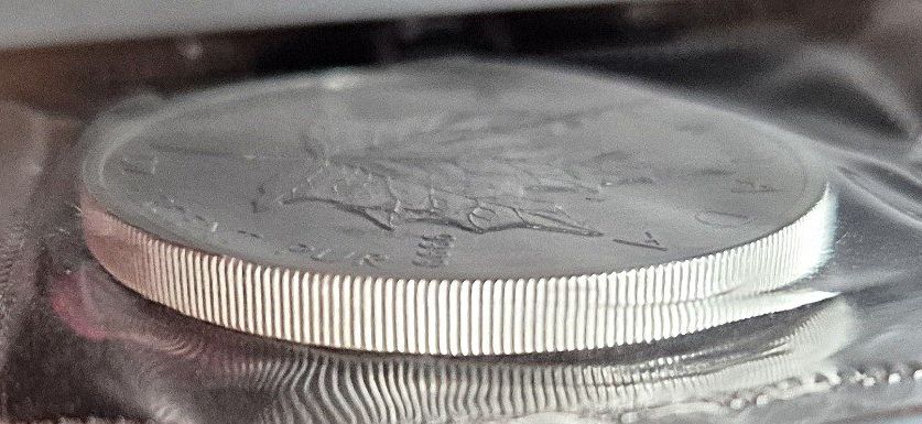 Tutti le monete: 1 Unze Silbermünze "Maple Leaf", Canada 1990, eingeschweisst – Nuovo e nell'imballaggio originale da St. Moritz venduto da Guenteratch 3