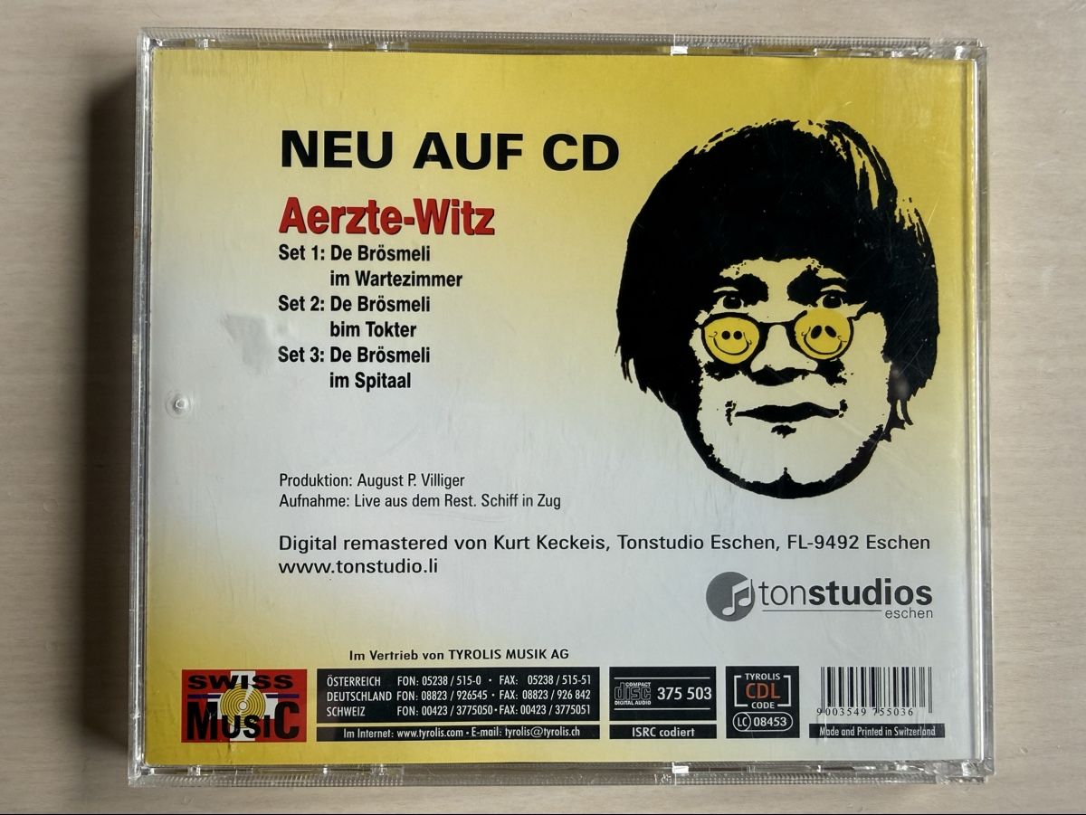 CD: Guschti Brösmeli - Aerzte-Witz CD – Usato da Oberried Brienz venduto da Chyara 1