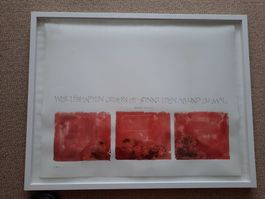 Robert Walser: Gedicht und Bild, gerahmt