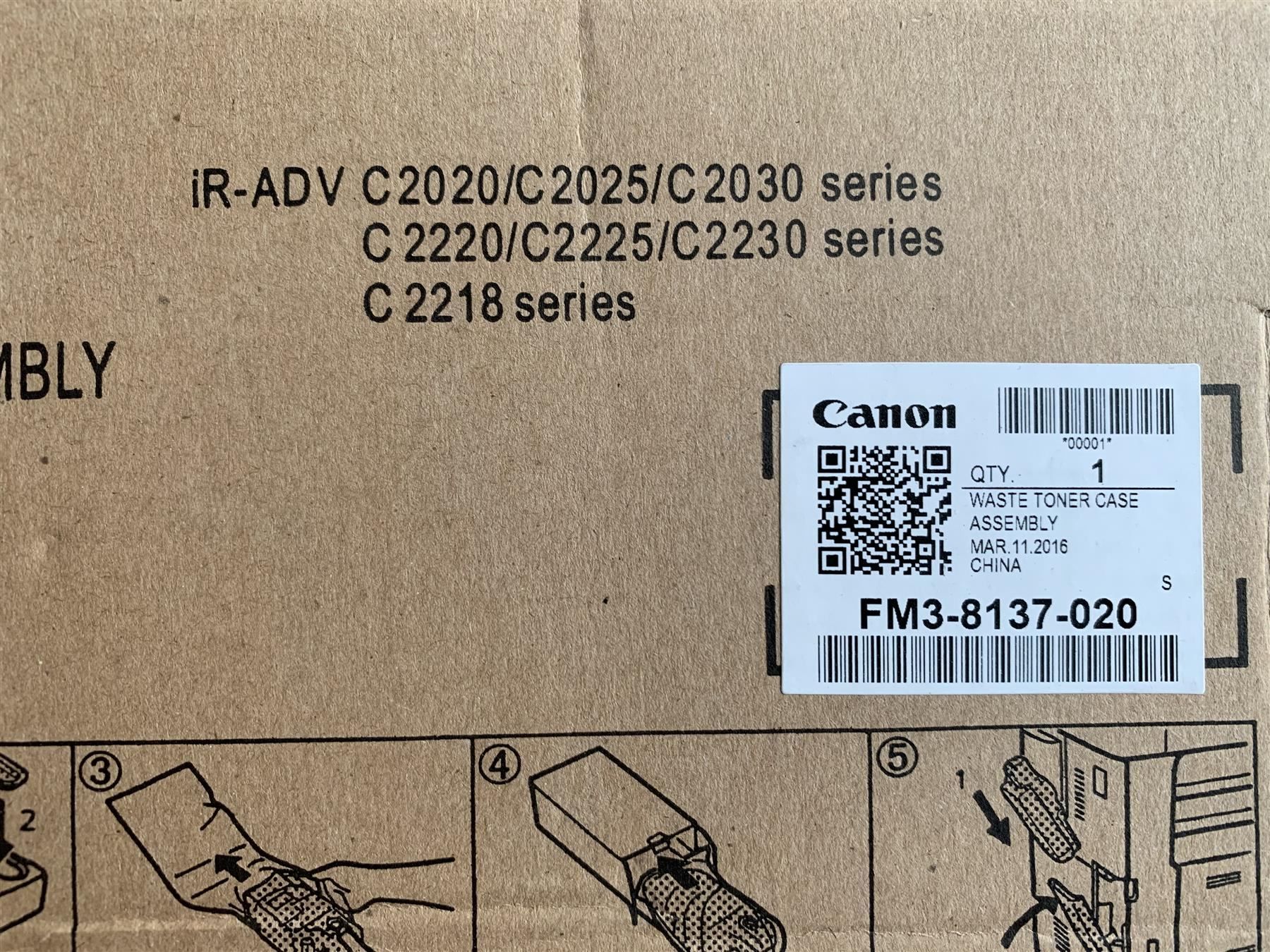 Canon Druckerpatronen & Toner: Canon Resttonerbehälter FM3-8137-020 – Neu und originalverpackt aus Wettswil bei Zürich von Trubarus 1