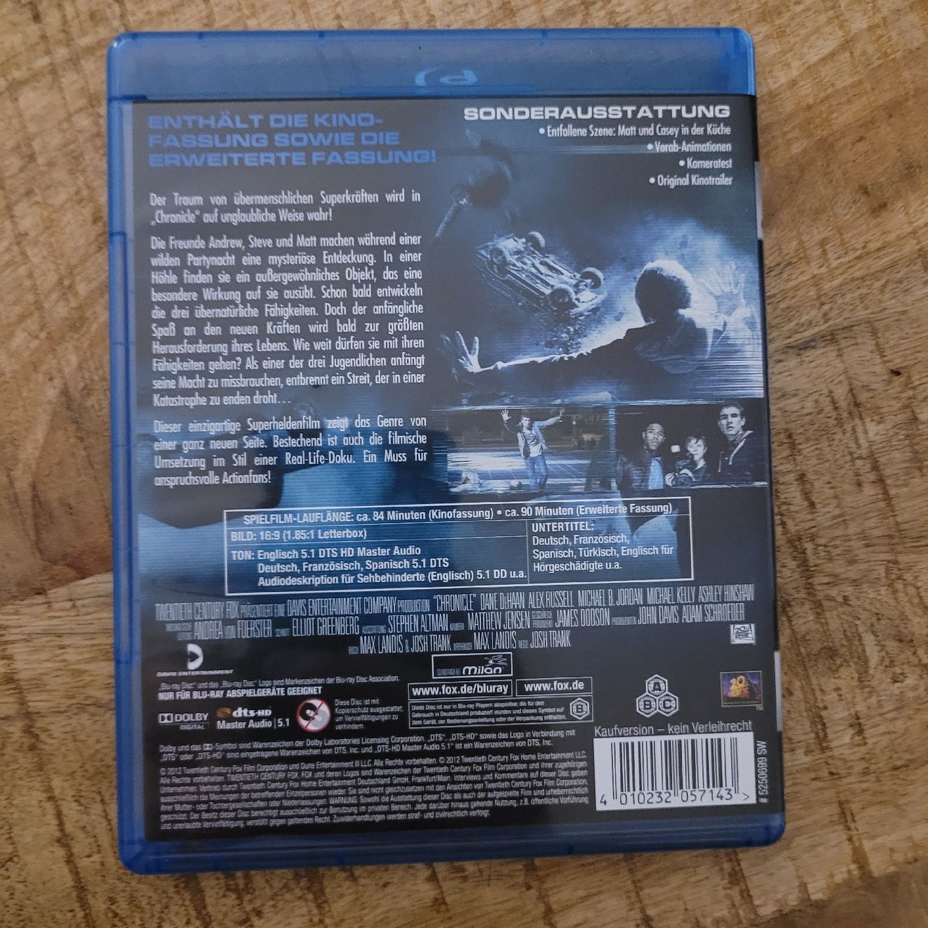 Tutti i DVDs: Chronicle bluray extended cut michael b jordan – Usato da Volketswil venduto da uffdu 1