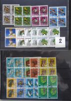 PJ 4er Blocks Serien mit 1.Stempel 1969,98, sowie diverse