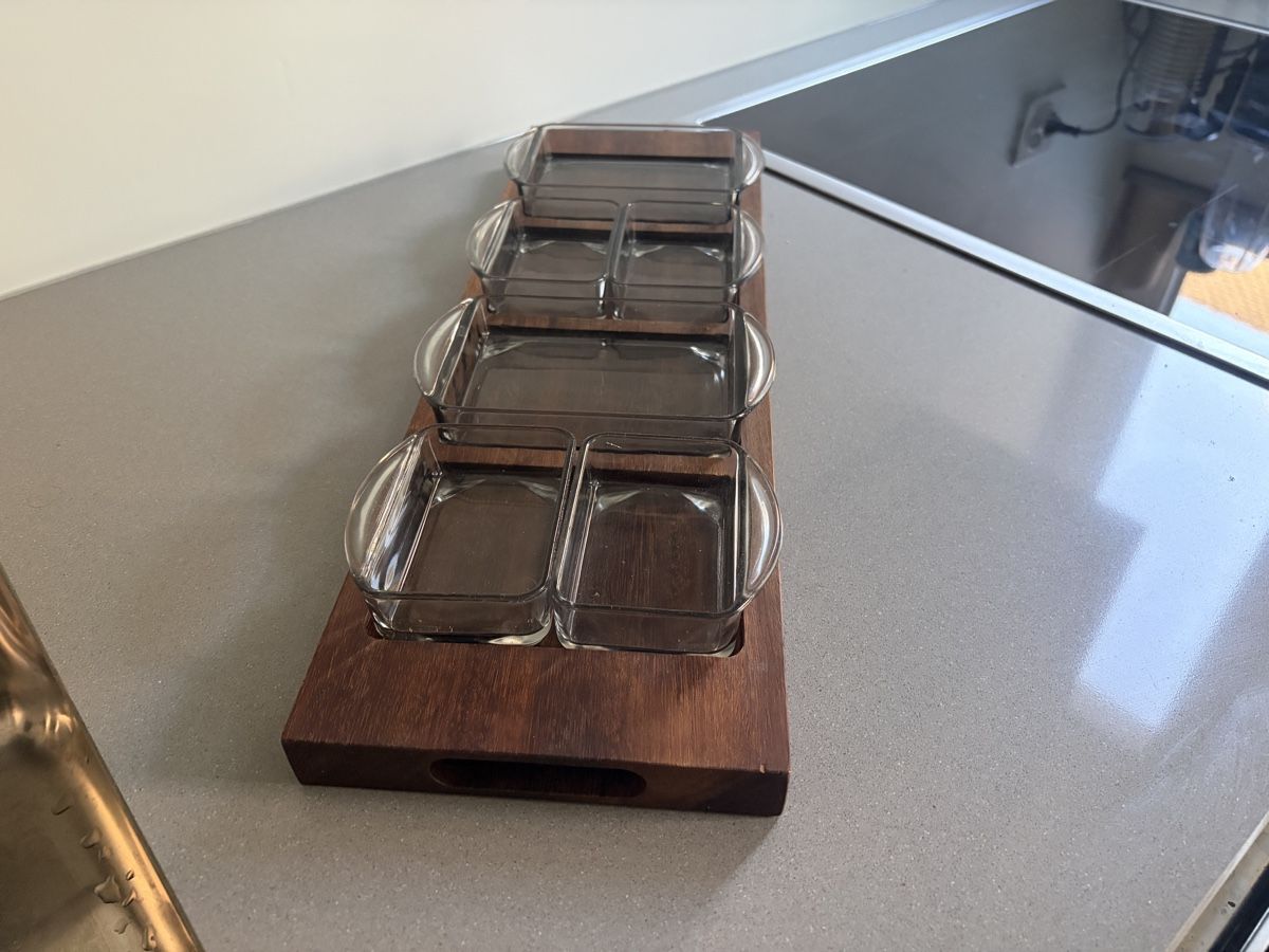 Plateaux: Danish teak apero platte – Neuf (Voir description) à Zürich par Son_77 3