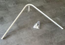 Duschwinkel / Duschvorhangstange 100x100x34 cm