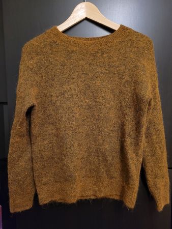 Pullover MSCH Copenhagen XS/S senfgelb Alpakawolle
