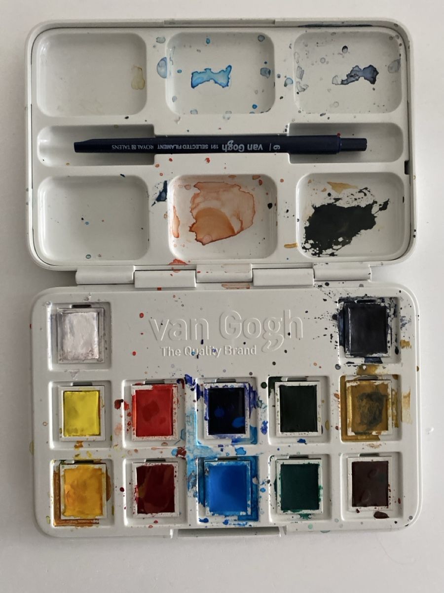 Colori: Van Gogh Aquarellkasten mit Papier und Mappe – Usato da Winterthur venduto da Niggita 2