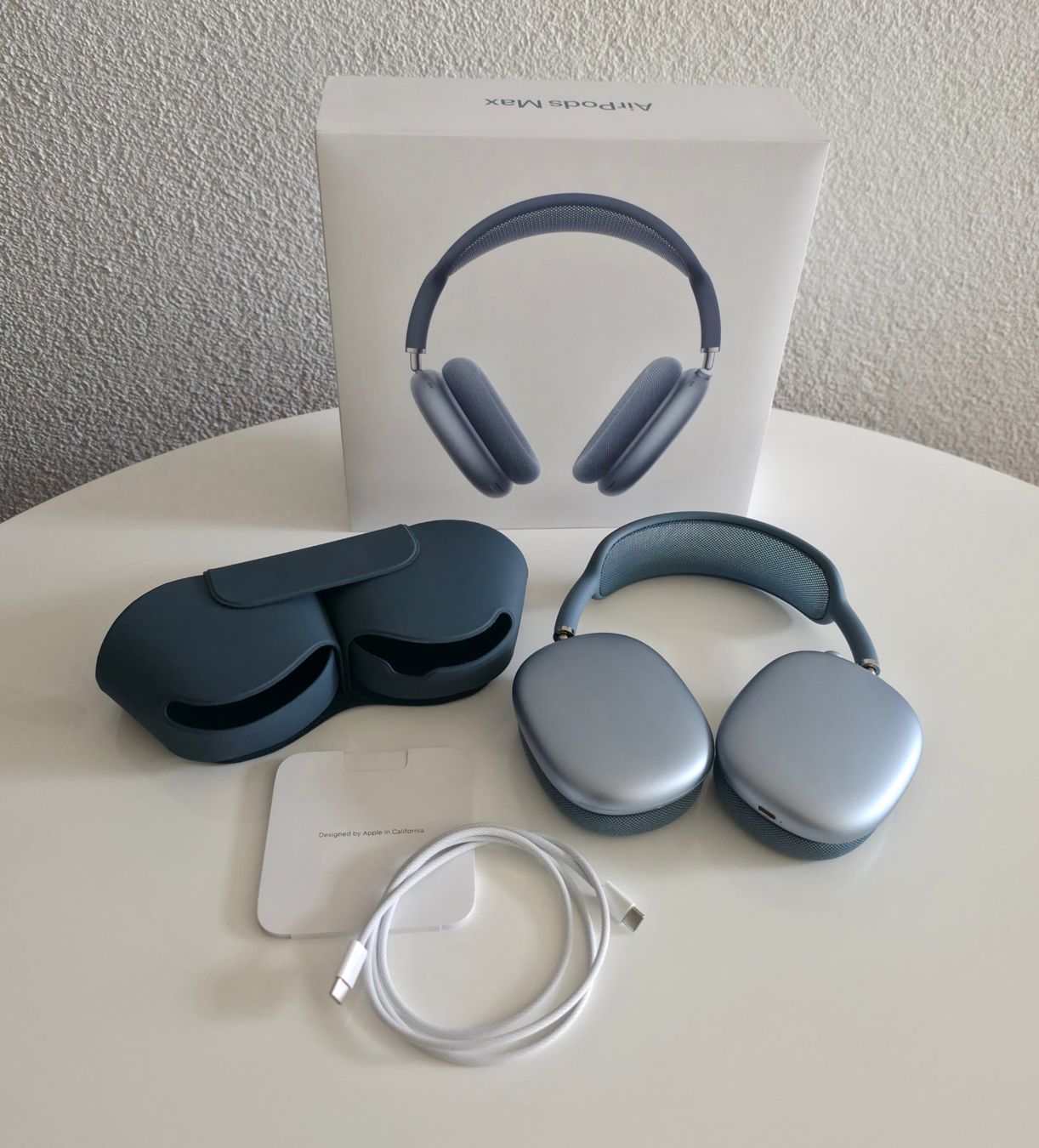 Apple Cuffie: Apple AirPods Max blue USB-C mit Smart Case / Restgarantie – Nuovo (secondo la descrizione) da Münchenstein venduto da kittybox