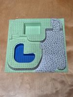 Lego 6092px2 Light Green Baseplate, Raised 32 x 32