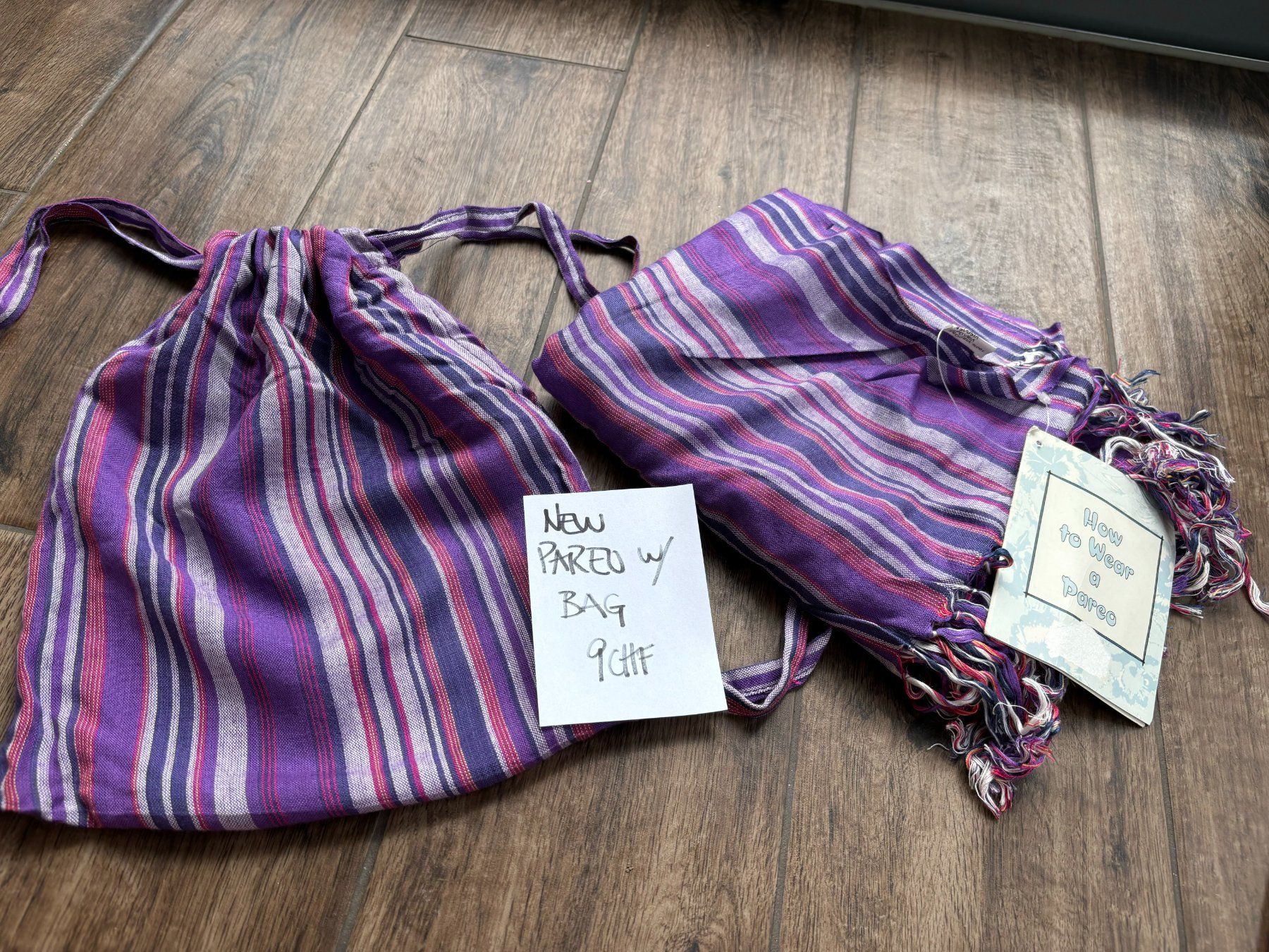 Costumi da bagno & Bikini: NEU Pareo Baumwolle  mit Tasche – Nuovo e nell'imballaggio originale da Schönenbuch venduto da ver_58wg