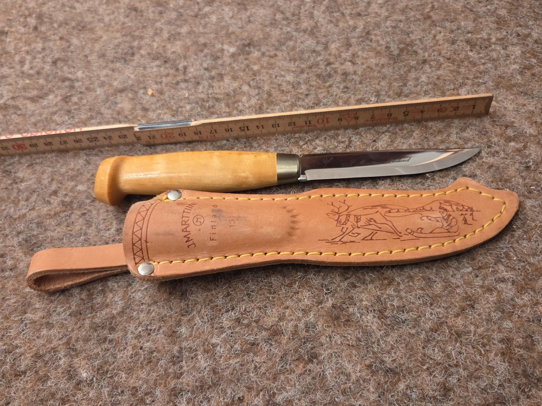 Marttiini Accessori: J.MARTTIINI Messer mit Scheide Finland Holzgriff – Usato da Niederlenz venduto da Moki123 4
