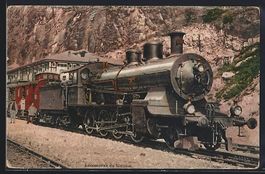 Locomotive du Simplon, Dampflok der schw
