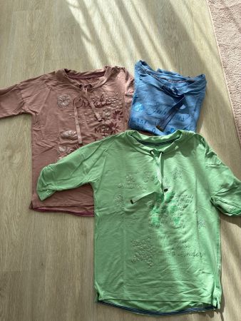 3 Damen Langarmshirts Set Gr. S/M