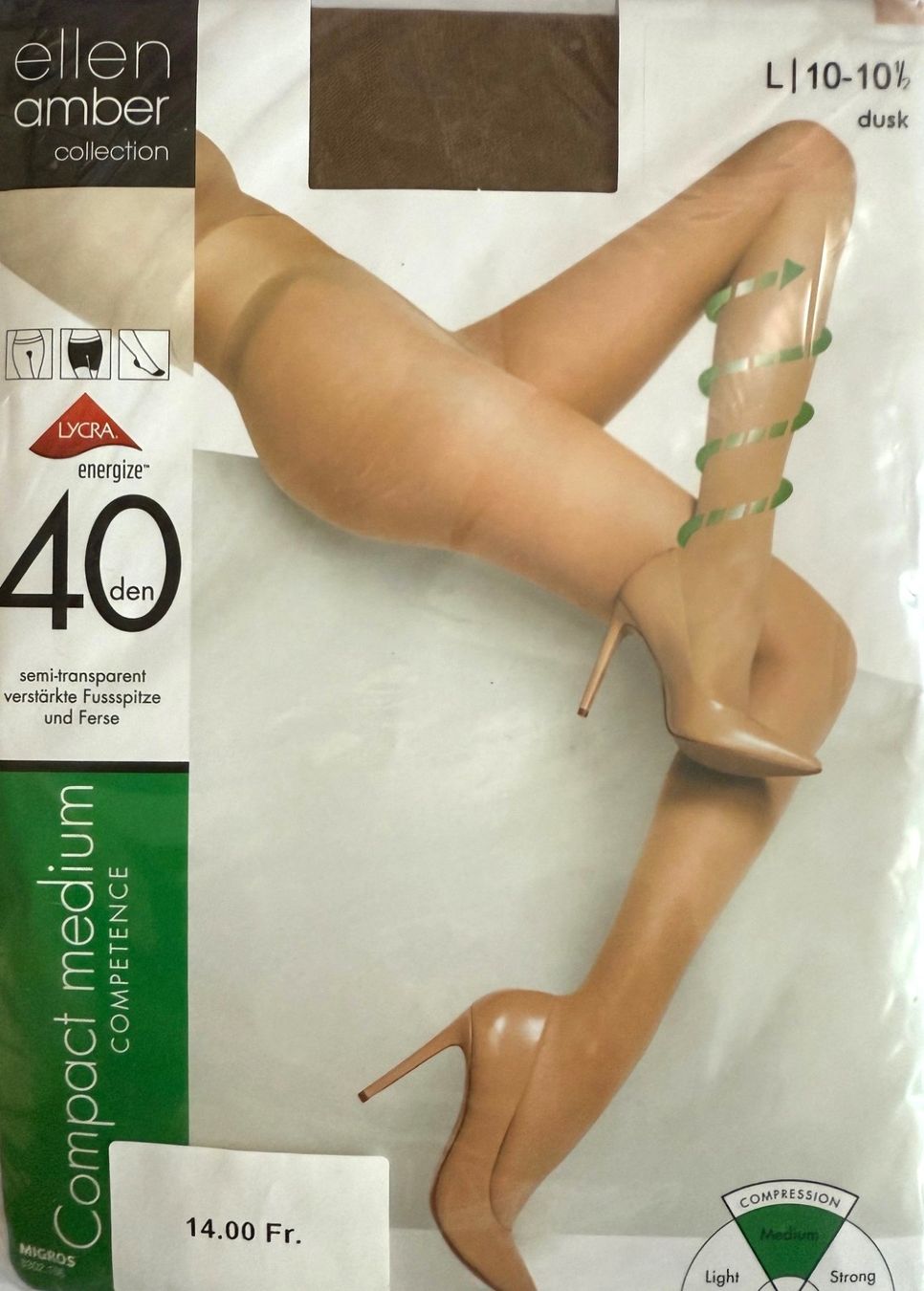 Ellen Amber Calze & Collant: Strumpfhose ellen amber Compact medium – Nuovo e nell'imballaggio originale da Menziken venduto da ABA60