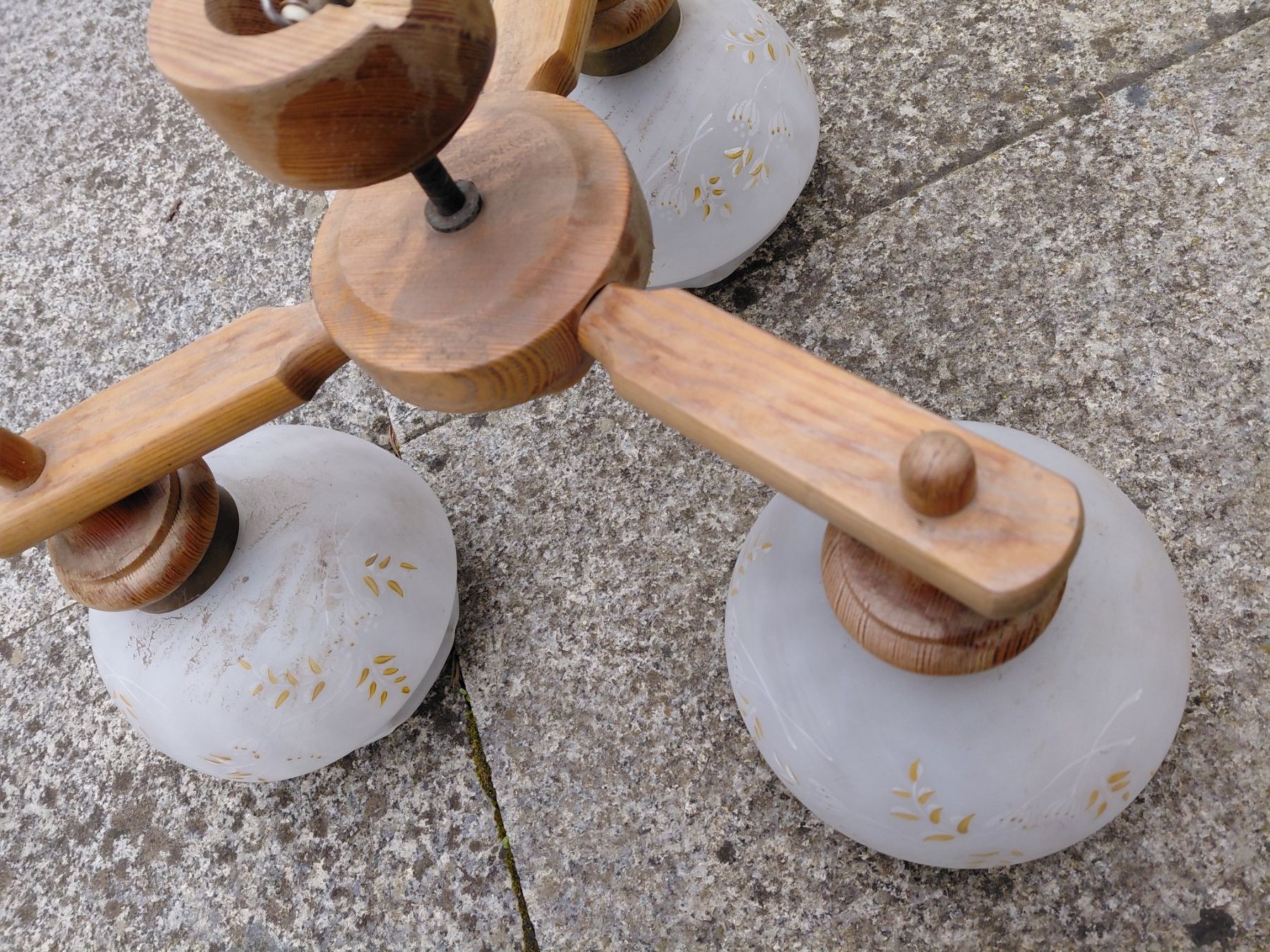 Lampadari & plafoniere: Holzlampe Deckenlampe Vintage Stil – Usato da Schinznach Dorf venduto da Sammleri