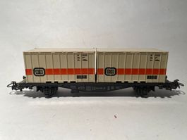 Märklin Containerwagen DB weiss, AC Achsen