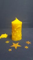 Bienenwachskerze,  Weihnachtsmotiv