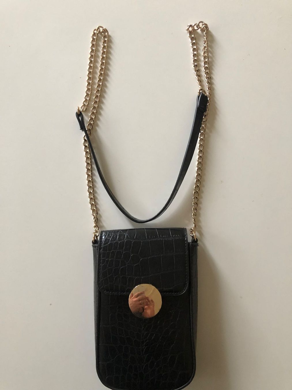 H&M Borse da donna: Handytasche schwarz mit Krokoprägung – Usato da Amden venduto da relsah62 2